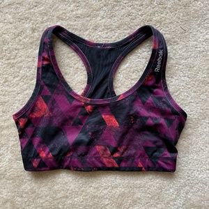 Reebok Geometric Pattern Sports Bra